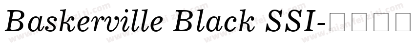 Baskerville Black SSI字体转换